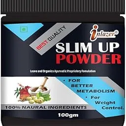 Inlazer Slim Up Weight Loss Powder For Ayurvedic Elixir for Revitalizing Metabolism| Strength Formula, Helps Burn Fat-100% Ayurvedic Powder-image-79