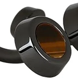 peluche Zirconium Ceramic Studded with Natural Tiger's Eye Stone (Semi-Precious) Cufflinks for Men-picture-17