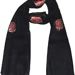 exclusive handcrafts 100% LINEN SCARF, BEAUTIFUL MOTIFS, EMBROIDERY & KANTHA WORK, PASHMINA SCARF-picture-20