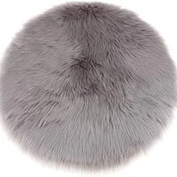 THE STYLE SUTRA Fluffy Faux Fur Seat Cushion Pad Artificial Sheepskin Mat Gray 40cm-picture-54