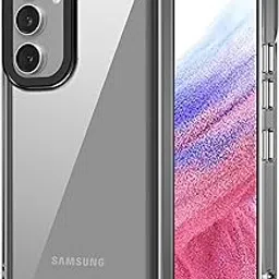 amazon basics Back Case Cover for Samsung Galaxy A55 5G (TPU + PC_Translucent Black)-picture-14