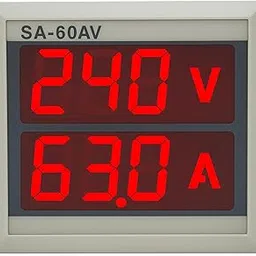 YOKINS (SA-60VA) 2-in-1 Digital VA Meter | Measures AC Voltage 50–500V & Current 1–100A | Compact 60x60mm Panel Mount Meter can be used Electrical Panel/Submersible Panel, Volt-Amp-picture-19