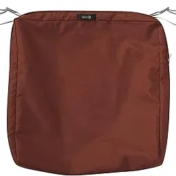 Classic Accessories Ravenna Square Patio Seat Cushion Slip Cover, Spice, 19" x 19" x 3"-picture-63