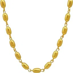 memoir Gold plated Wheat Grain design stylish necklace chain Men Women-picture-38