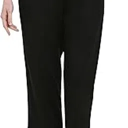 youngblok Women's Ankle-Length Loose-Fit Rayon Trousers | Semi-Elastic Waist | Perfect for Office, Formal & Casual Wear | Comfortable & Stylish Everyday Pants-picture-34
