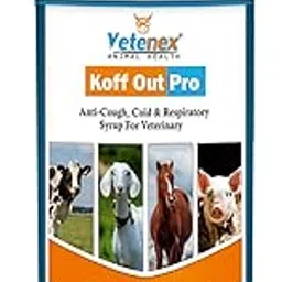 VETENEX Koff Out Pro - Respiratory Syrup Cough, Cold Supplement for Cattle, Cow, Buffalo, Goat, Pig, Sheep & Livestock Animals - 500 ML-picture-59