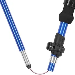 Folding Walking Pole, Climbing Pole EVA Foam Handle High Hardness and Wear Resistant Feels Comfortable and Non‑Slip for Home for Camping(Blue)-picture-50