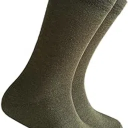 vdangi Cotton Mid Calf Length Dark Green Army Solid Socks For Unisex | Men |Women |Girls | boys |Non terry | Adjustable| comfortable| Long lasting |Strechable |Formal | Casual |Multipack-picture-11