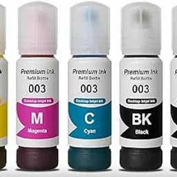 GEDI 003 Ink for L3110, L3150, L3250, L3252 L3115, L3116, L3101, L3210, L3215, L3216, L3151, L3152, L3156, L5190 Printer - Compatible Ink Bottle for Epson 003,Multi-Color Pack-picture-23