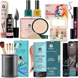 Noy All-In-One Makeup Kit Cruelty-Free Beauty Set For All Skin Types Stunning Beauty Set For Festive Glam Pack Of 13#Ny169-picture-42