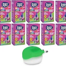 Happy Night Mosquito & Insect Repellent 45 ml Refill - Mosquito Refill - Mosquito Liquid Vaporizer - Strawberry Mosquito Refill - Natural Insect Repellent - Chemical-Free |Baby Safe Repellent - Fits All Machine - Set of 10-picture-15