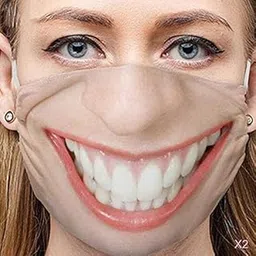 ecomistiq BNF®2x Mask Funny Face Mouth Cosplay Party Half Mask Outdoor Accessory C|Clothing, Shoes & Accessories | Costumes, Reenactment, Theater | Accessories | Masks & Eye Masks-picture-16