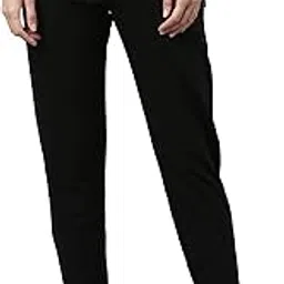 enamor Mid Rise Ankle Length Drawstring Relax Pants for Women - Slim Fit, Stretch French Terry - E060-picture-39