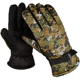 Waterproof Winter Bike Riding Army Gloves for Men and Boy Protective Warm Hand Riding, Cycling, Bike Motorcycle Gloves (Green)-picture-12