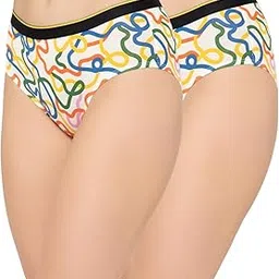 bummer Women's Printed Micro Modal Hipsters Panties | Soft & Breathable Underwear | Combo Pack of 2-picture-19