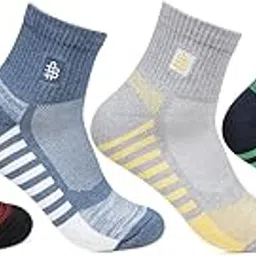 bonjour Men's Ankle Socks (Pack of 4)(BRO3107-PO4_Multicolor_Free Size)-picture-29
