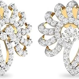 pc jeweller Yellow Gold and Solitaire Stud Earrings for Women-picture-38
