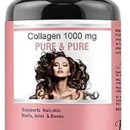 Pure & Pure Plant Based Collagen Builder for Hair and Skin Vitamin C & Arginine- 60 Veg Capsules-picture-43