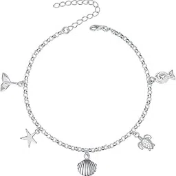 lecalla 925 Sterling Silver Anklets for Women and Girls | BIS Hallmarked Charm Anklet Bracelet Adjustable Women's Anklets | 1 Piece Anklet-picture-15