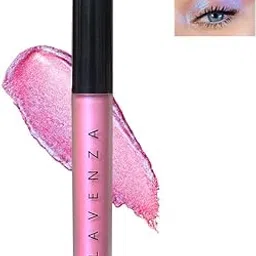 Lavenza Color Pop SWIRL - Holographic Liquid Eyeshadow, Highlighter & Lip Topper (3in1) | Vegan, Silicone & Talc FREE, Long-lasting Duochrome Pink & Metallic Sheen-image-10