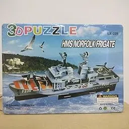 3D DIY Building Puzzle Ship, Educational Naval Vessel Model Kit-picture-10