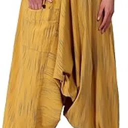 whitewhale Mens Women Cotton Stripe Aladdin Loose Baggy Boho Hippie Harem Pants-picture-42