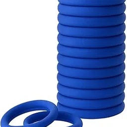 Hair bands Ponytail Holder Tight Stretchable Fabric Soft Rubber Bands for School Girls/Women, Buns, Hair ties(Color: Blue, Qty: 20 Pieces)-picture-20