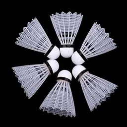 ATORSE 6 Pieces Nylon Badminton Shuttlecocks Balls Sport Training Game White-image-60