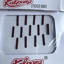 Kalpana Bindi Maroon Stick Shape Sticker Bindi for Girls & Women (Pack of 12) (Size-4)-picture-53