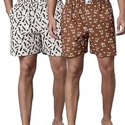 joven Men's Printed Boxer (Pack of 2) | Side Pocket | Soft Elastic Waistband | Breathable Fabric-picture-12