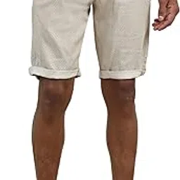 beevee Men's Beige Regular Fit Solid Shorts-picture-52