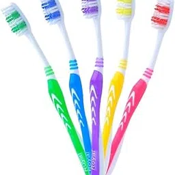 Royal Spring White Toothbrush with Medium Soft Bristles | Hang Card of 12 Toothbrush for Joint Families | Compact Brush Head to Reach Narrow Places of mouth (Combo of 12)-picture-57