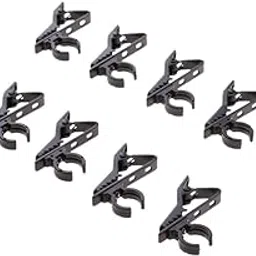 Optimuss 10 Pack Metal Clip, 12mm/0.47inch Dia Lapel/Lavalier Microphone Tie Clip Black for Lavalier Wireless Microphone System-picture-32