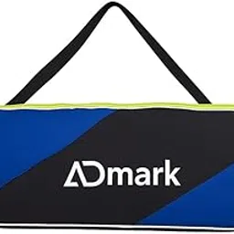ADMARK Water-Resistant Badminton Racket Bag, Blue and Black with Neon Trim, Padded Equipment Case with Adjustable Belt, Durable Zipper-picture-17