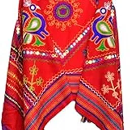 NAVYA HENDICRAFT Kacchi Bharat Ladies Embroidered Acrylic Shawl | Peacock Design | Women's 100% Pure Wool | Luxury Peacock Design Shawls, Stoles, Wraps | Black-picture-18