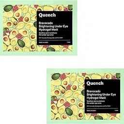 Quench Korean Under Eye Hydrogel Patches for Dark Circles & Puffiness Reduction | Enriched with Vitamin E & Avocado | Instantly Hydrates & Cools | Made in Korea (Pack of 2)-picture-38