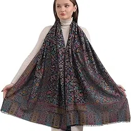 eh KANI PASHMINA SILK MODAL, 8 COLOR KANI WEAVE FLORAL & PAISLEY STOLE, SCARF,WRAP-picture-24