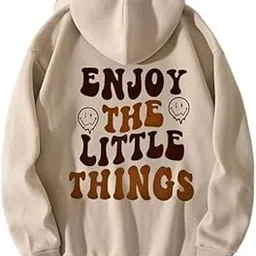 fabitto Hooded Neck Long Sleeves Sweatshirt with Kangaroo Pocket Hoodie for Women's-picture-48