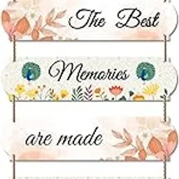 Artvibes Home Quote Decorative Wall Art MDF Wooden Hanger for Living Room | Bedroom | Gifts | Wood Hangers Decoration | Modern Decor Items | Artworks Hangings (WH_6610N), Set of 6-picture-25