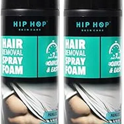 HipHop Hair Removal Spray Foam For Men | Painless Body Hair Removal For Chest, Legs, Arms, Shoulders & Back | No Irritation, Suitable For All Skin Types - 200Ml (200 ml (Pack of 2))-picture-55