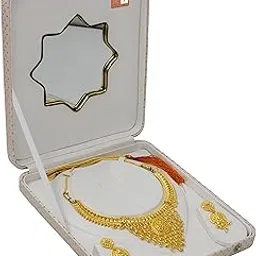 atorakushon® Fabric Women Jewellery Storage Boxes Necklace Ring Earring Pendant Half Set Wedding Wardrobe Organizer Pack 1 (Cream)-picture-17