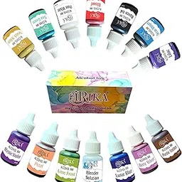 Pack of 14 Keto Version Alcohol Inks - 10 ml Each | Non-Toxic, High-Concentration Colors for Resin Art & Craft-picture-57