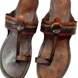 doiphode Ladies Kolhapuri Chappal Style with Traditional Comfortable Heels Handmade Chappal-picture-20