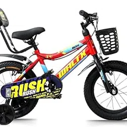 WALTX BICYCLES Rush 14 inch Premium Kids Bicycle 98% Fitted, and No Assembly Required 14 T Roadster Cycle 2-4 yrs | Color : Red/Yellow-image-36