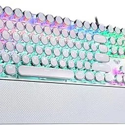 AULA F2088W Mechanical Gaming Keyboard | LED Backlight RGB Wired Keyboard (White | with Handrest | Blue Switch) image 1