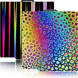 JUUPINE 257x257mm Bambu Lab Build Plate for Bambu Lab A1/ P1P/P1S /X1/X1C/X1E/3D Printer, 3D Printer Flexible Spring Steel Sheet Removable Platform (Smooth Kaleidoscope+Smooth Light Beam)-picture-48