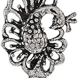 Silver-Plated Peacock Nosepin for Women and Girls.-picture-17