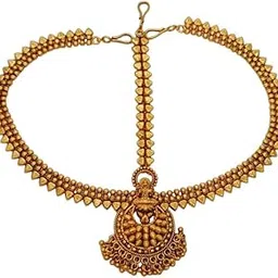 dk's sparkling style DKS SPARKLING STYLE Gold Wedding Mathapatti – Royal Head Jewellery for Women-picture-23