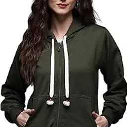 ekools � Women's Fleece Winters Hoodie Sweatshirt Zipper with Pockets (Flee1 Series)-picture-28