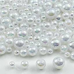 Dhruv Crafts Moti Pearl Beads for Jewellery Making, Necklace & Pearls for Embroidery | Round Shape (100, 8MM)-picture-16